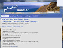 Tablet Screenshot of fahrschule-modler.de